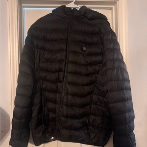 Men's Black Puffer Jacket